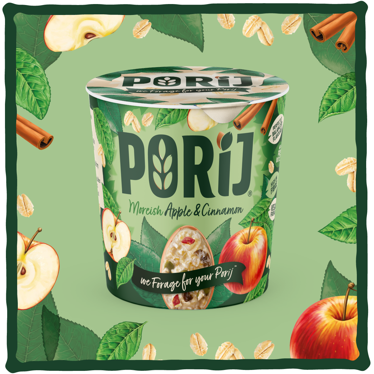 PORiJ | Instant Porridge Pots | Mixed pack of 6 x 60g | Ready to Eat in Minutes