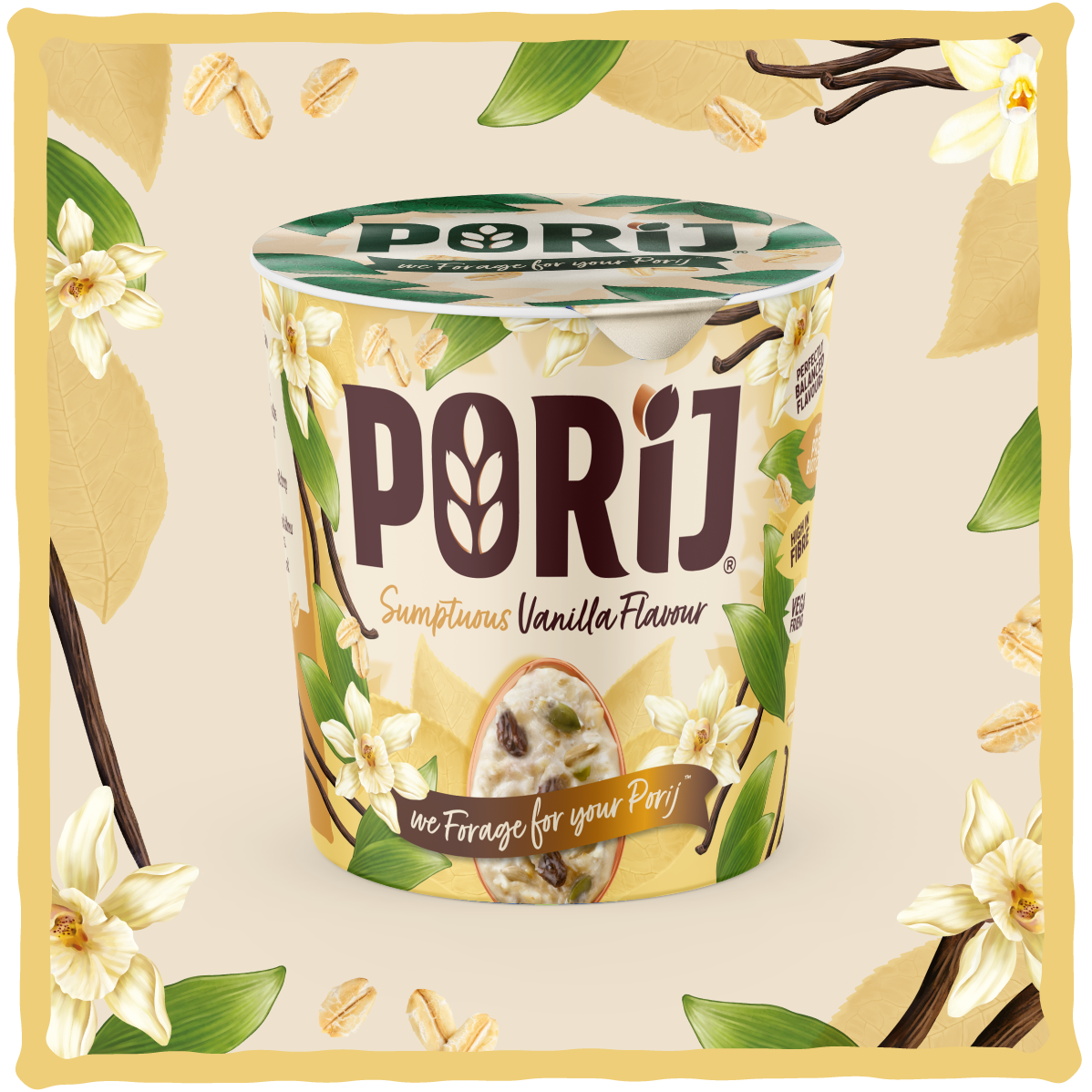 PORiJ | Instant Porridge Pots | Mixed pack of 6 x 60g | Ready to Eat in Minutes