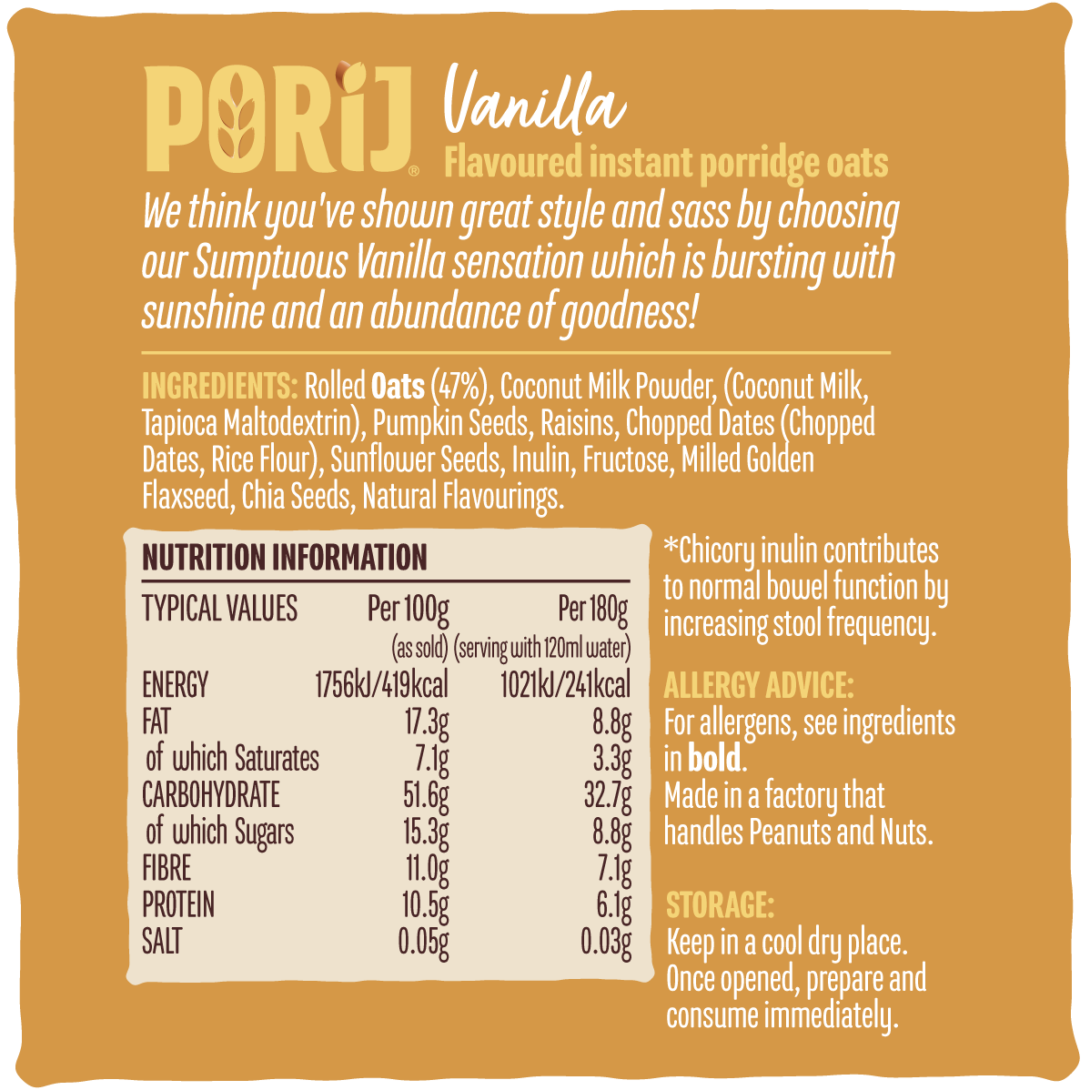 PORiJ | Instant Porridge Pots | Mixed pack of 6 x 60g | Ready to Eat in Minutes