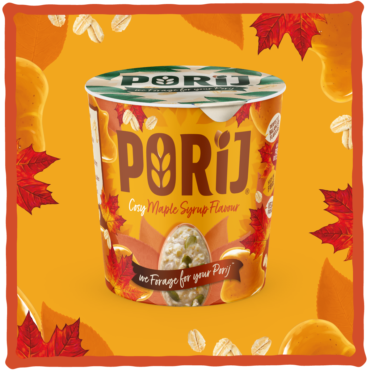 PORiJ | Instant Porridge Pots | Mixed pack of 6 x 60g | Ready to Eat in Minutes