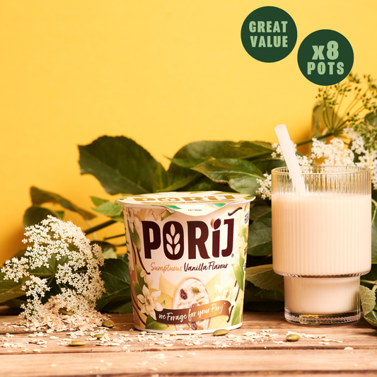 8 x Sumptuous Vanilla Flavour instant Porridge Pots