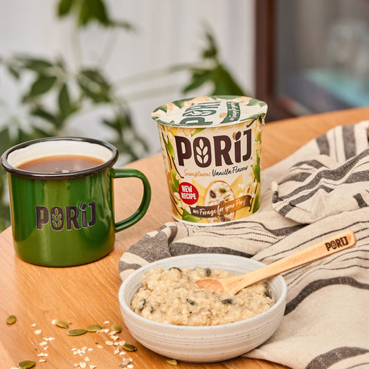 8 x Sumptuous Vanilla Flavour instant Porridge Pots